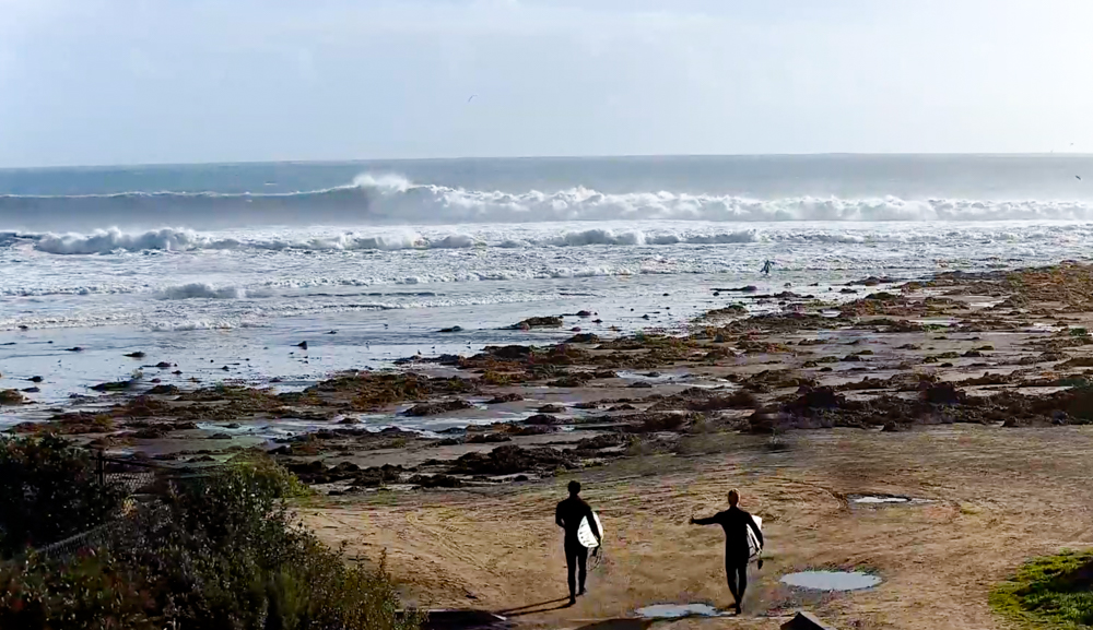 Watermen Team Members chase the largest swell to hit California in years.