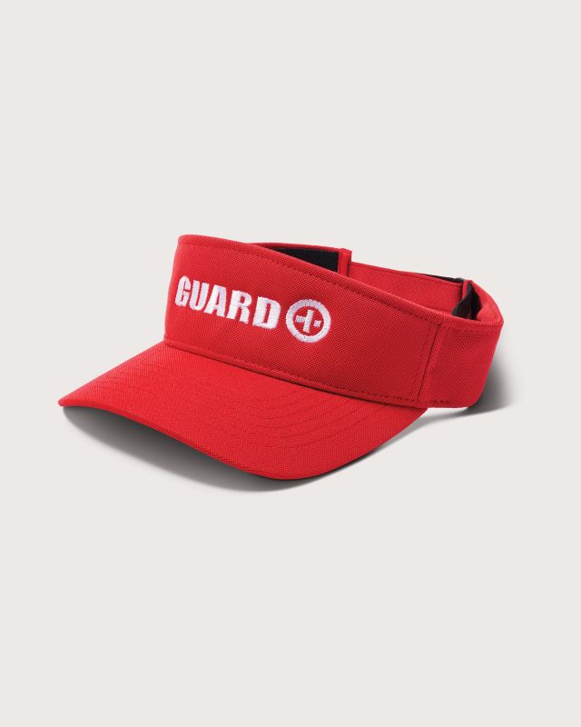 Flexfit Red Lifeguard Visor
