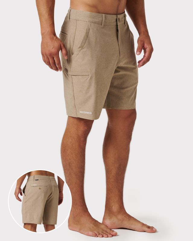 Heathered Crew Short