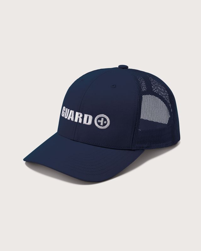 Mesh Snap Back Navy Lifeguard Hat
