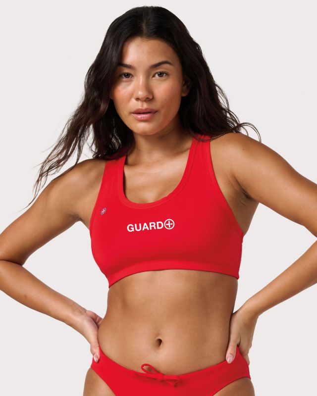 Racer Elite Lifeguard Bikini Top with GUARD+