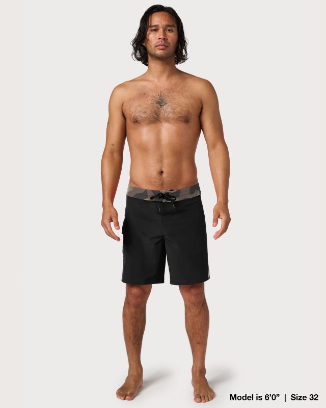 Hill & Sea Zwembroek voor heren, sneldrogend, boardshorts voor mannen, ademend, waterafstotend, zwemshorts met mesh-voering, zakken en verstelbaar trekkoord, oranje, M