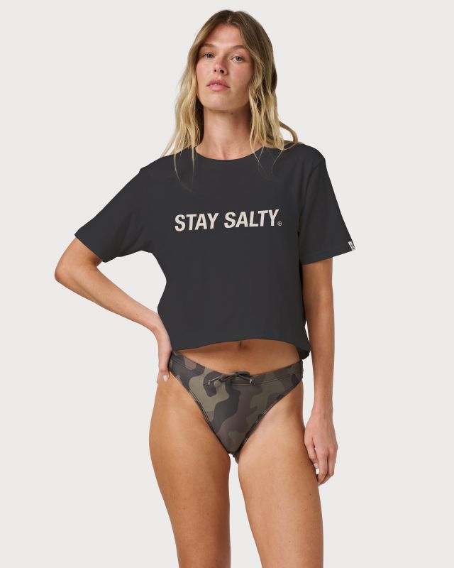 Stay Salty Women's Cropped Short Sleeve Tee