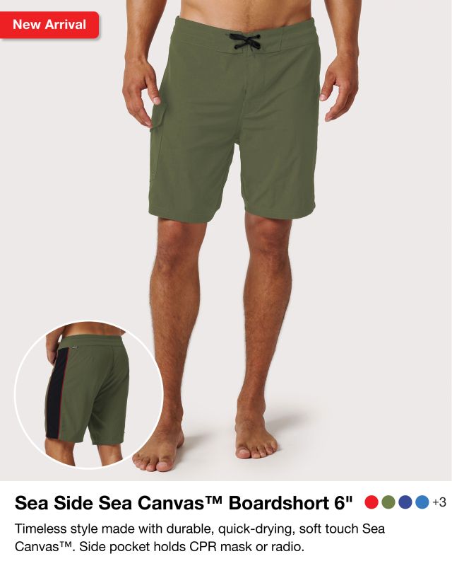 Seaside Sea Canvas™ Boardshort 8"