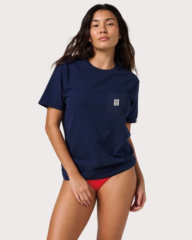 Stacked Short Sleeve Pocket Tee