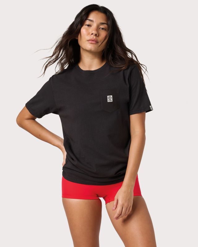 Stacked Short Sleeve Pocket Tee