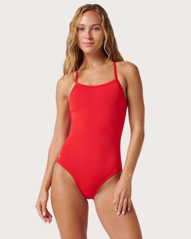 初版　ONE PIECE RED X-Back Elite One-Piece| Watermen Brand Lifeguard One Piece