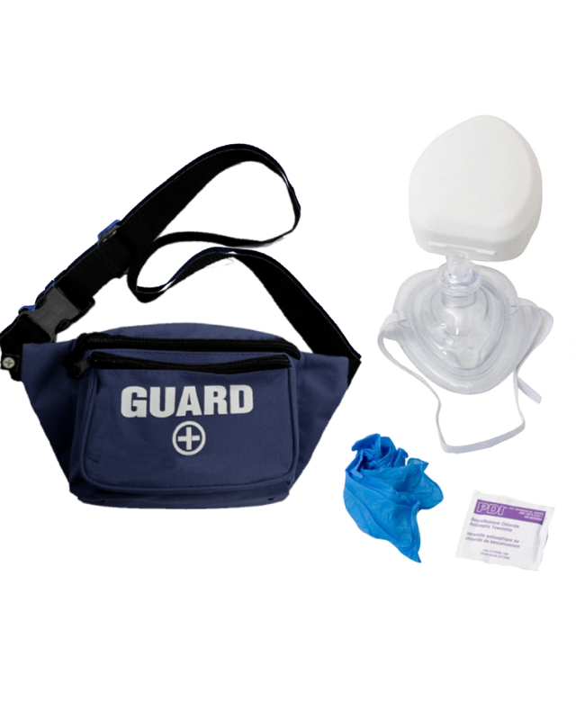 Fanny Pack with Hard Shell Pocket Mask Bundle-NVY