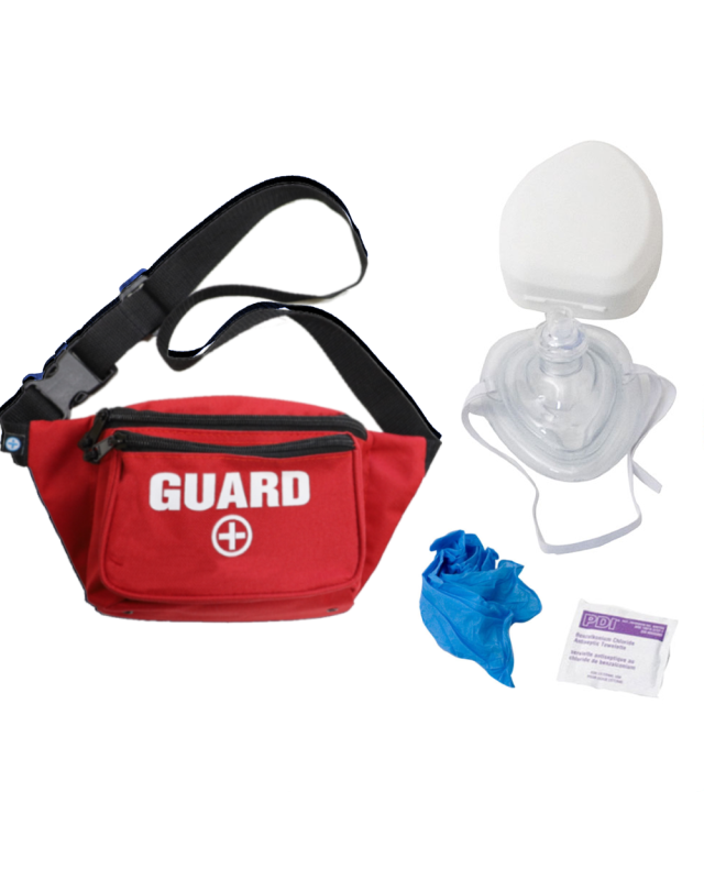 Fanny Pack with Hard Shell Pocket Mask Bundle