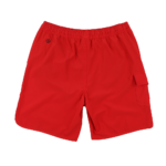 red boardshorts, red shorts, red swim trunks,